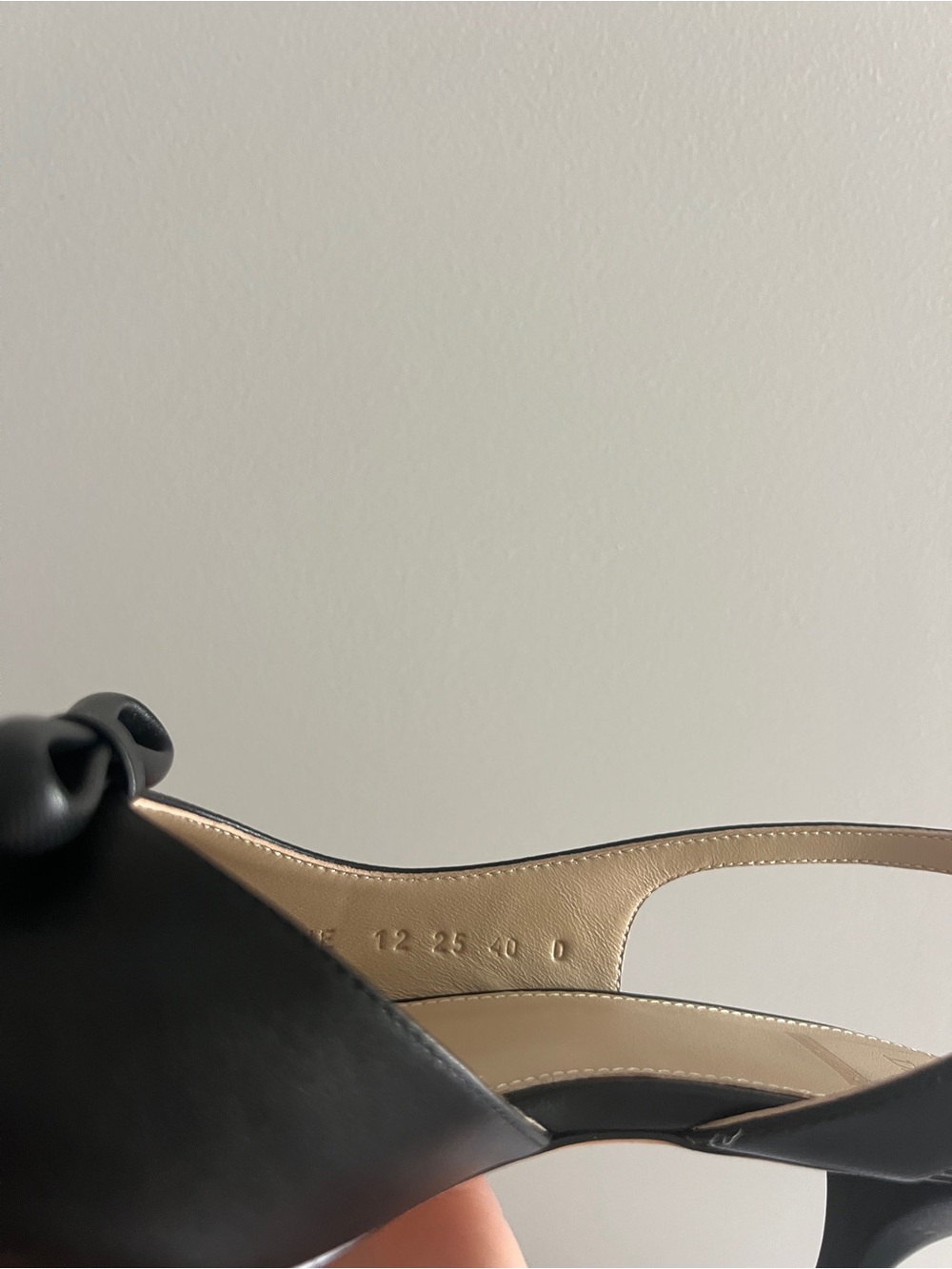 Dior Black Leather Slingback Kitten Heel - Picture 4 of 5